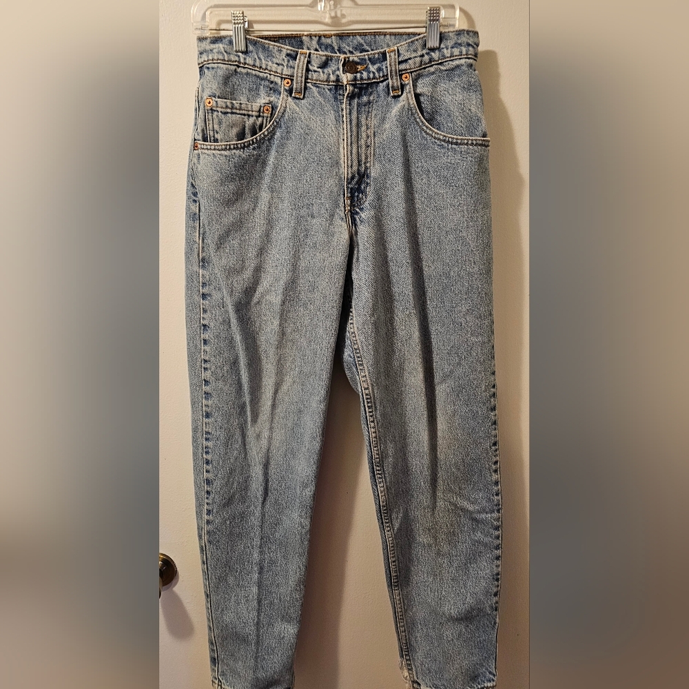 Vintage 90s Levis 560 Loose Fit Tapered Leg Denim Distressed Men's Size 31x30‎